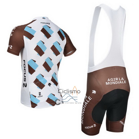 Ag2rla Ropa Ciclismo Culotte Corto 2014 Mangas Cortas Brown